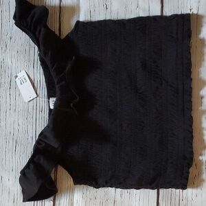 🆕️ GAP GIRLS BLACK CROP TOP 🖤